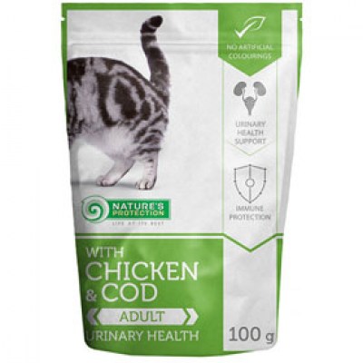 Natures Protection Cat Urinary Health Chicken,Cod 100g
